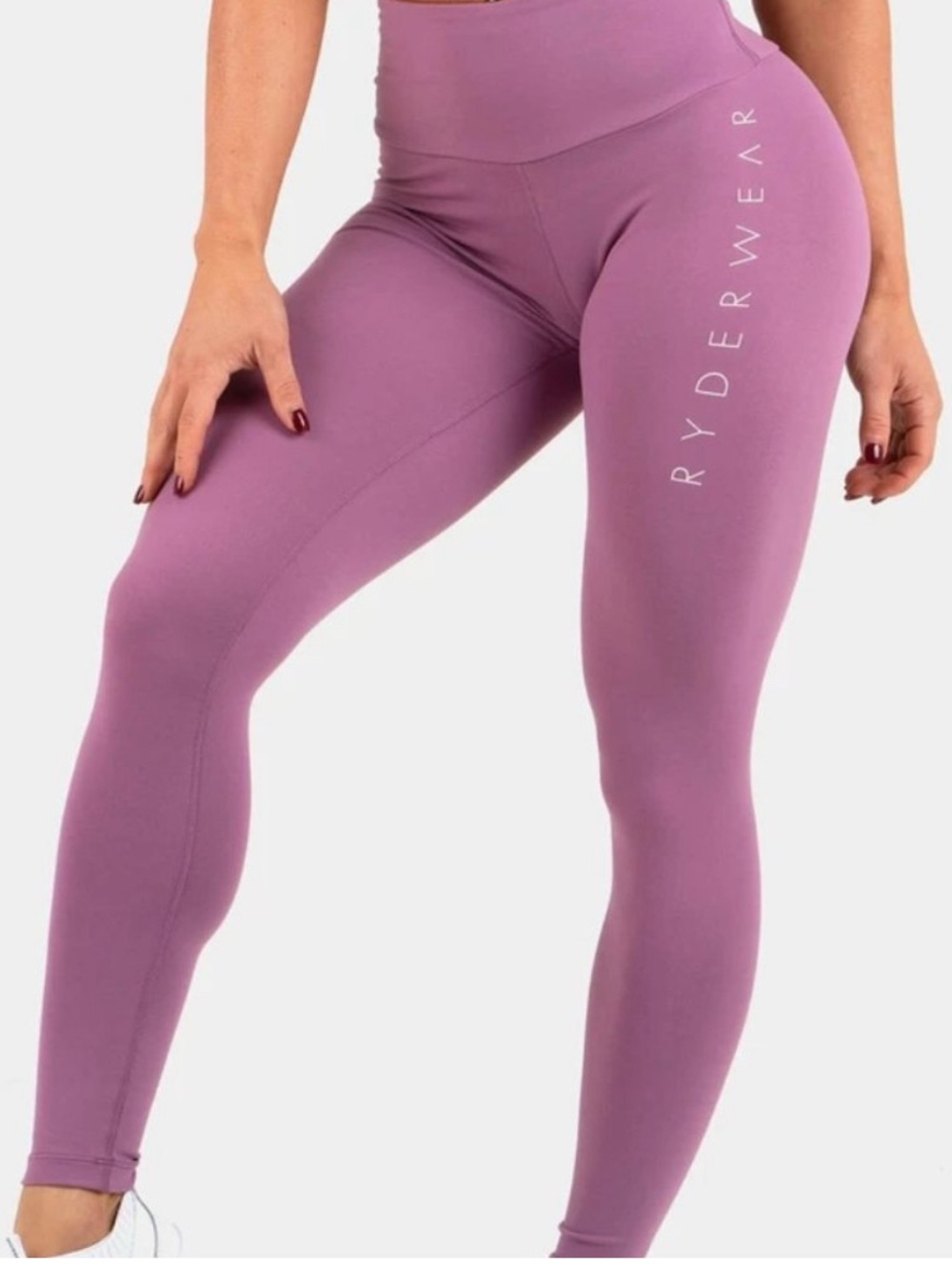 Ryderwear mauve High-Waist Seamless Leggings